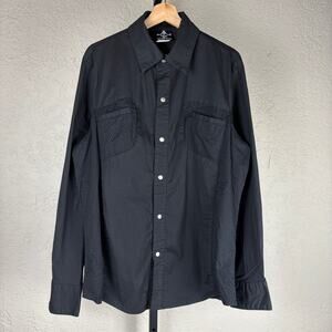 Lip Service Goth Perforated Mesh Trim Punk XXL Tripp Style Button Up Shirt